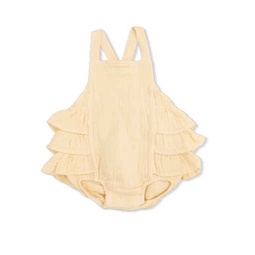 Straw Ruffle Sunsuit