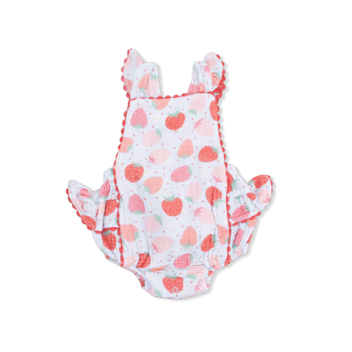 Strawberry Ruffle Sunsuit