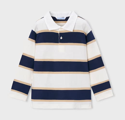 Navy Stripe Polo