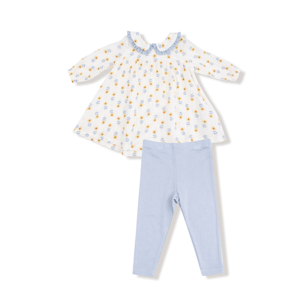 Sunflower Dress & Pant Set