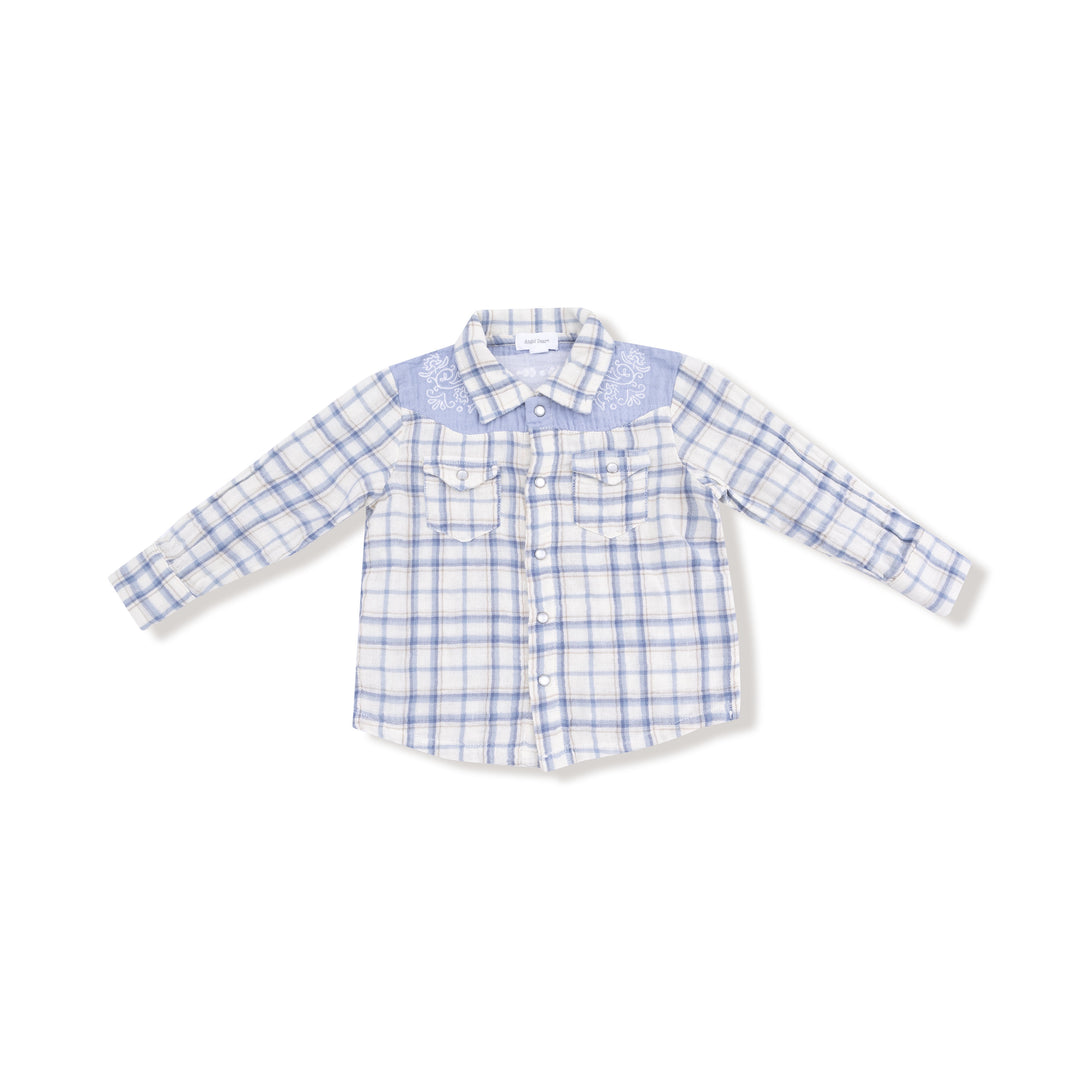 Howdy Plaid Button Up