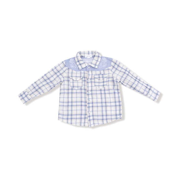 Howdy Plaid Button Up