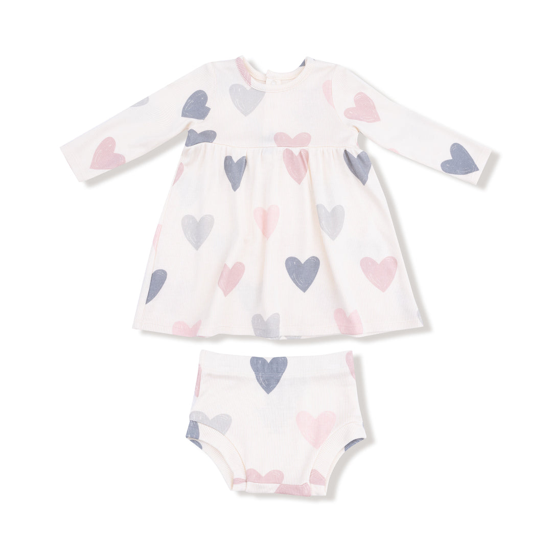 Hearts Dress + Bloomer