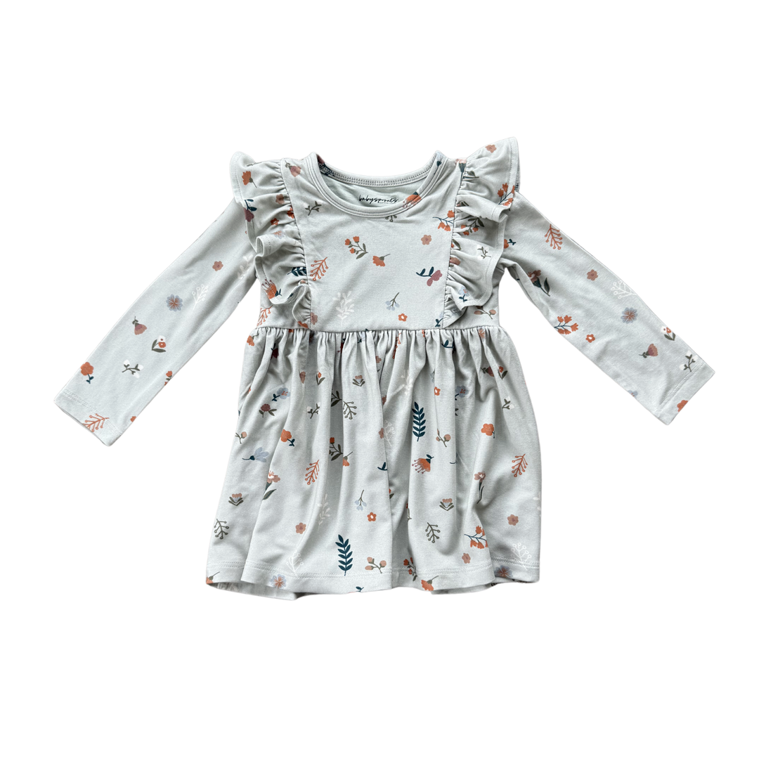 Botanical Ruffle Dress