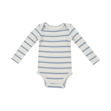 Ribbed Stripe Glacier Lake Bodysuit