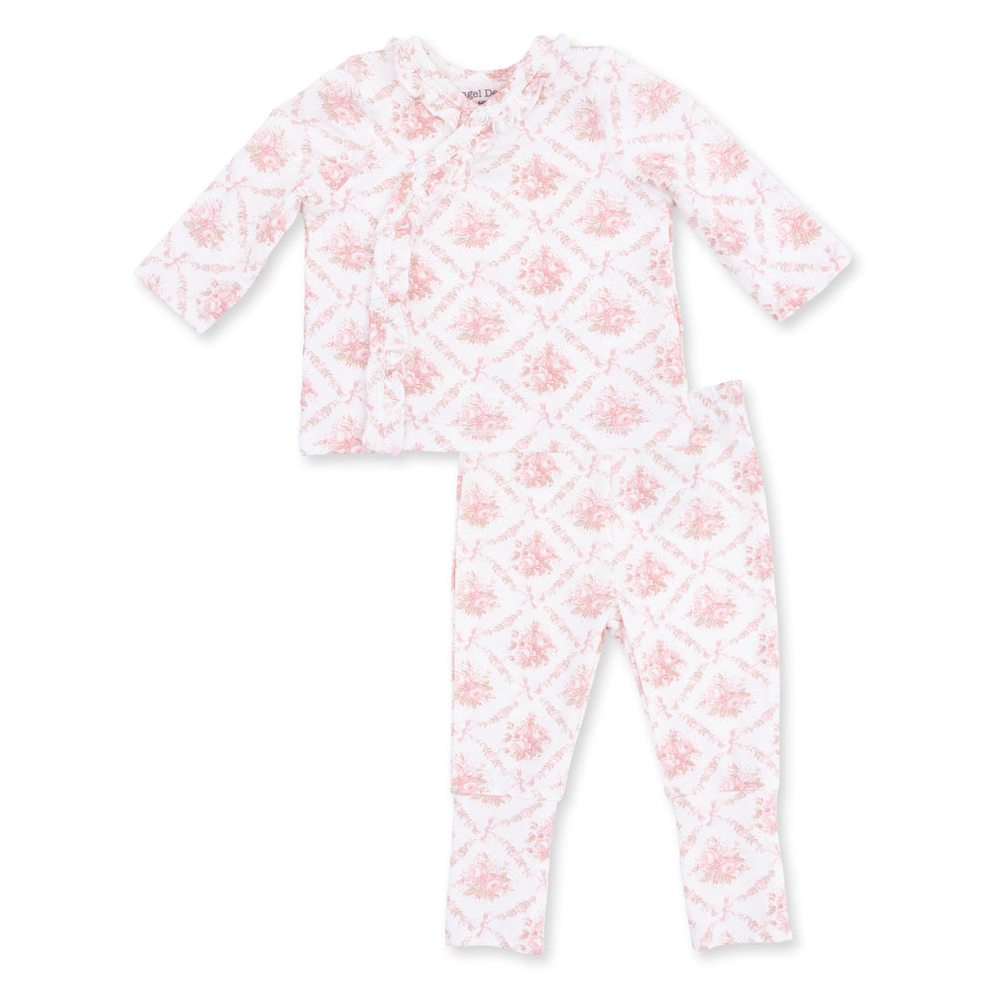 Rose Lattice Layette Set