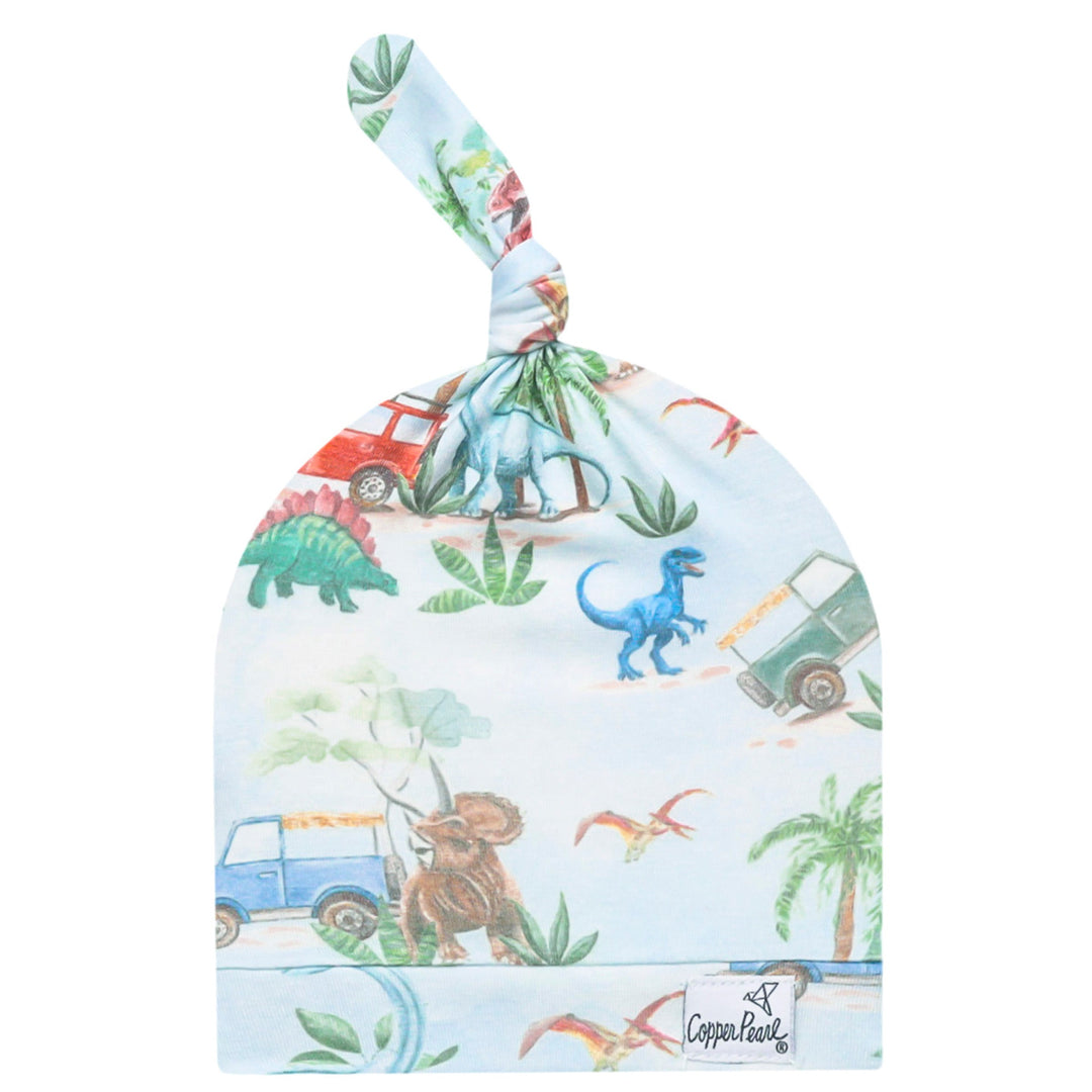 Dino Explorer Top Knot Hat