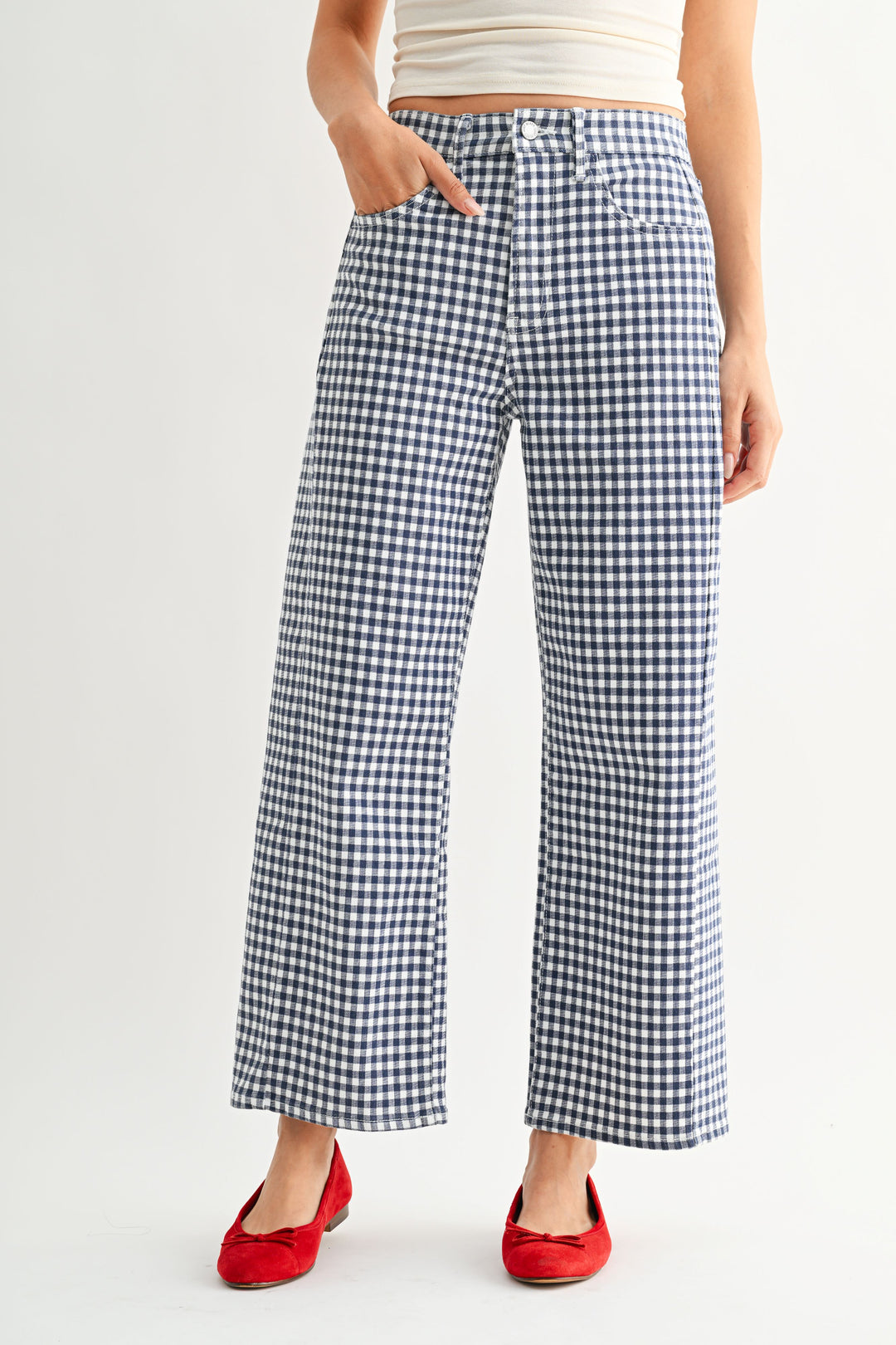 Nolan Gingham Barrel Twist