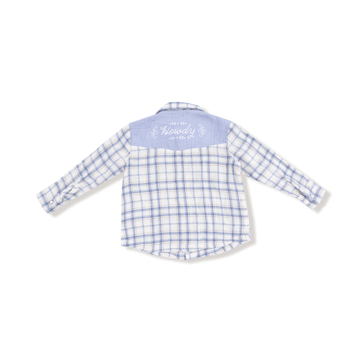 Howdy Plaid Button Up