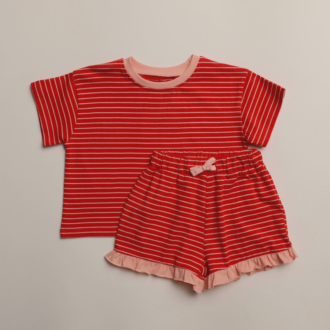 Red Stripe Ellery Set