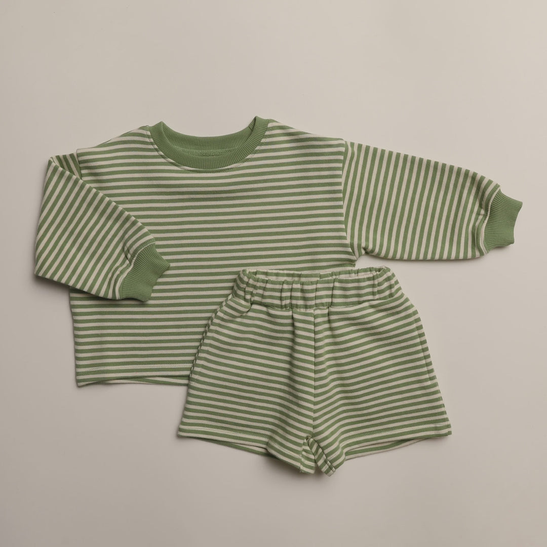 Green Stripe Rowe Set
