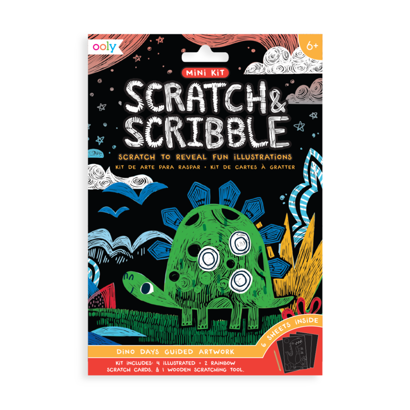 Scratch and Scribble Mini Art Kit in Dino Days