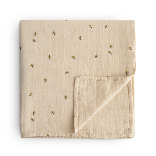 Bee Muslin Swaddle