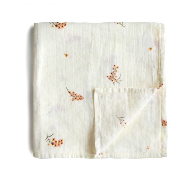 Flowers Muslin Swaddle