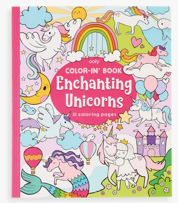 OOLY Color-in Book Enchanting Unicorn