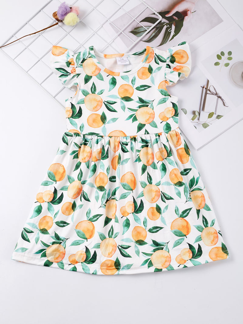Oranges Twirl Dress