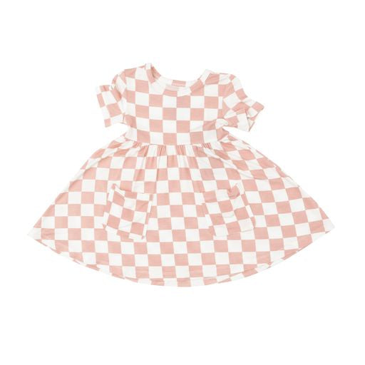 Checkerboard Twirly Dress